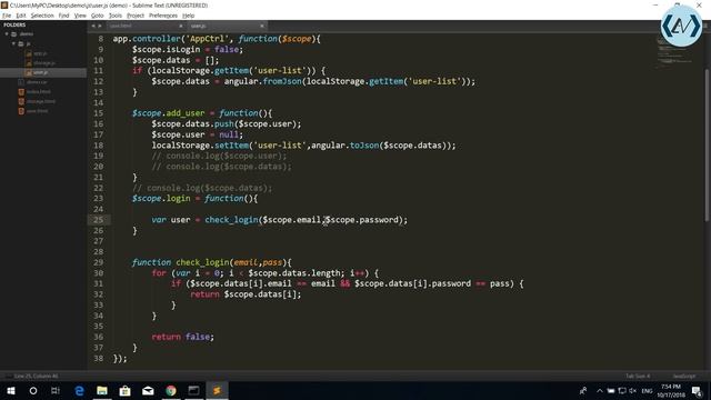 AngularJs bài 5 AngularJS & localStorage tiếp (check login sesionStorage ) смотреть онлайн