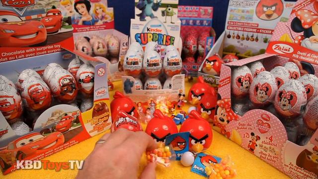 3 Angry Birds Eggs Unboxing Part 2 - What AWESOME toys are hidden inside? смотреть онлайн