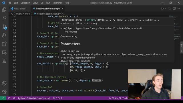 Real-Time Head Pose Estimation: A Python Tutorial with MediaPipe and OpenCV смотреть онлайн