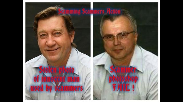 Scammer Photoshop fails (missing necks and giant heads oh my) смотреть онлайн