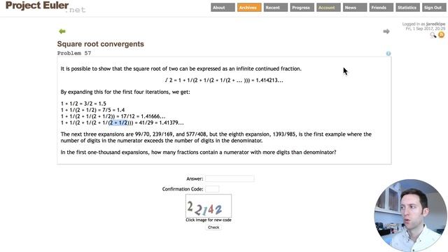 Python Project Euler - 55 , 56 , 57 смотреть онлайн