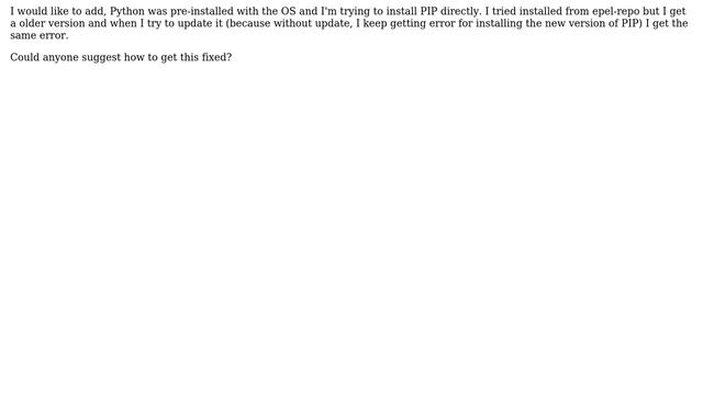 Unix & Linux: How to resolve SSL Certificate Error while installing PIP? смотреть онлайн