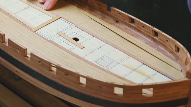 #6 - Scratch-built ship model - Deck planking - French cutter Le CERF (1779-1780) смотреть онлайн