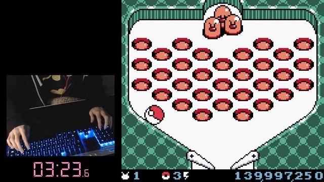 Pokémon Pinball "Red Field (Defeat Mewtwo)" Speedrun in 6:54 смотреть онлайн