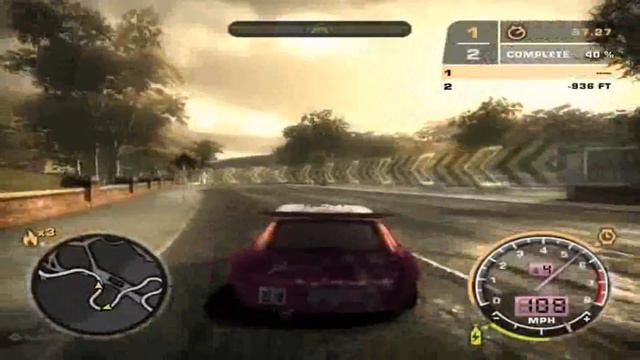 Rival Challenge #10 ("Baron") w/ Initial-D Music | Need for Speed: Most Wanted (2005) смотреть онлайн