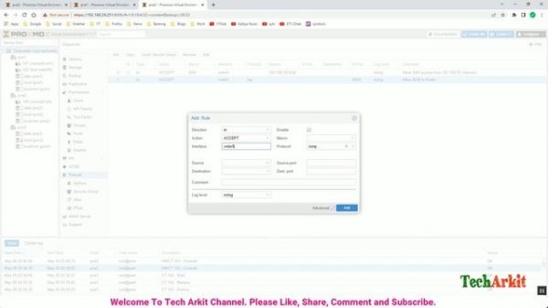 Proxmox Firewall Rules and Security Groups | Tech Arkit