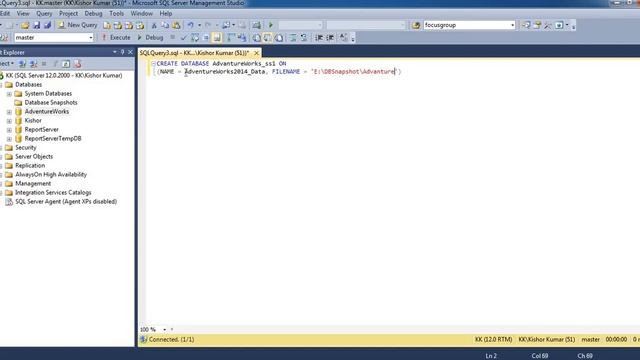How to Create Database Snapshot in SQL Server смотреть онлайн
