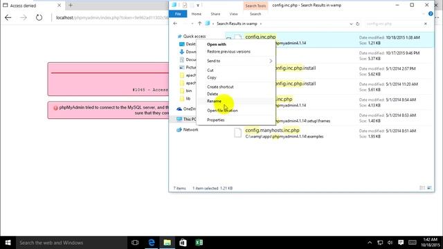 How to fix error #1045 - Access denied for user 'root' in phpmyadmin смотреть онлайн
