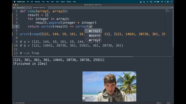 Codewars (Python?) | Are they the "same"? | kyu6 смотреть онлайн