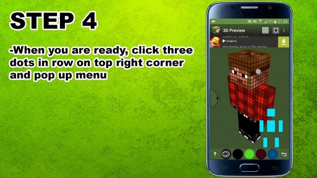 How To Create Minecraft Skin With Phone And Use It With PC смотреть онлайн