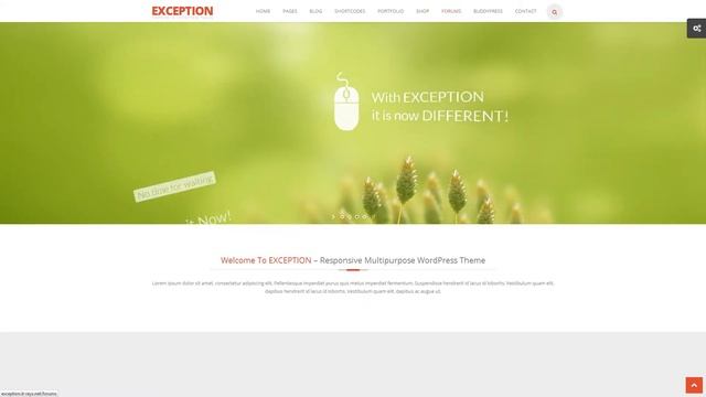EXCEPTION Responsive Multi-Purpose WordPress Theme смотреть онлайн