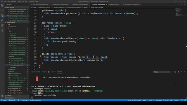 Angular Tutorial for Beginners: CRUD Operations, Search Filter, Observables, RxJS смотреть онлайн