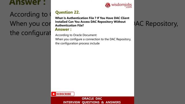 Oracle DAC Interview Questions and Answers 2019 Part-2 | Oracle DAC | Wisdom Jobs смотреть онлайн
