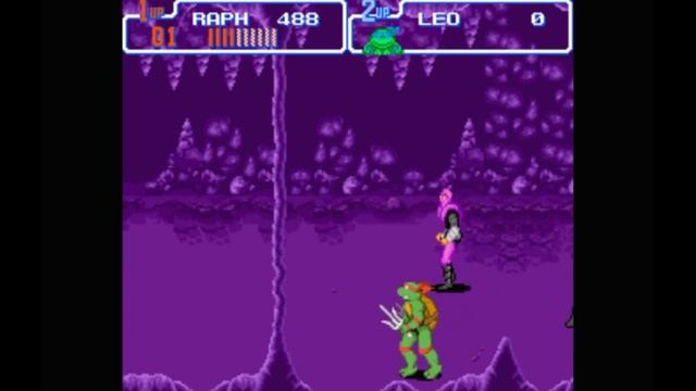 Super Nintendo (Snes) 16-bit Teenage Mutant Ninja Turtles IV Turtles in Time Scene 5
