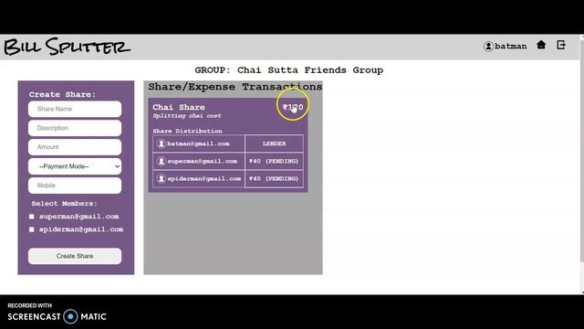 BillSplitter App | Django Framework смотреть онлайн