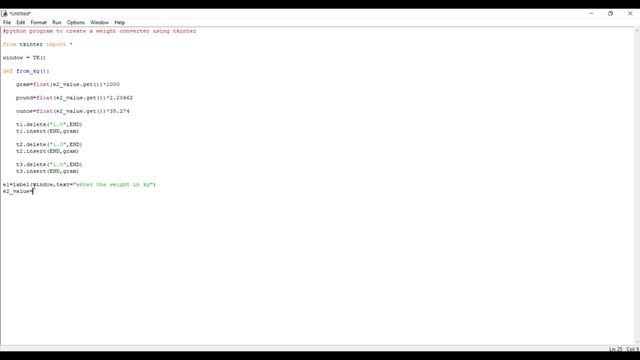 How to Create Weight Converter In Python Using Tkinter смотреть онлайн