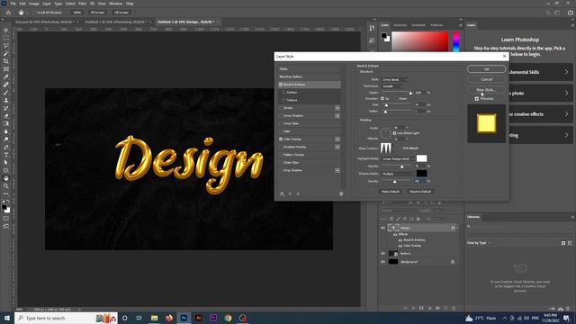 How To Create Gold Effect In Adobe Photoshop || Tutorial || Urdu/Hindi смотреть онлайн