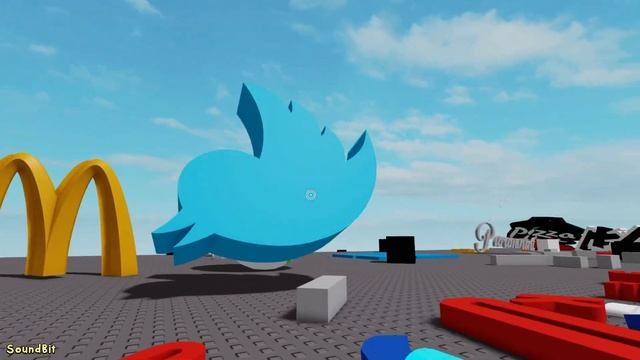 Twitter Logo Bird Destroys All Logos (roblox) смотреть онлайн