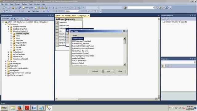 SQL Server Tutorial 12: Creating database diagrams using SSMS смотреть онлайн