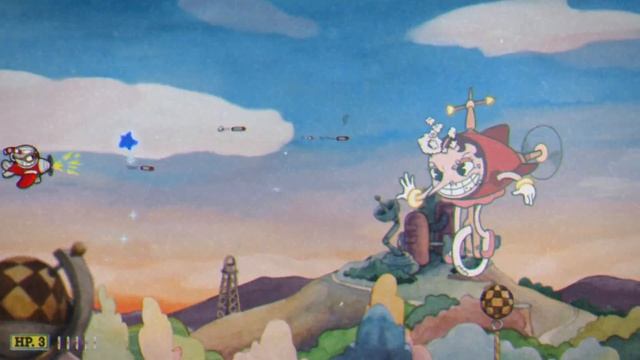 Cuphead Threatenin Zeppelin Boss Fight! смотреть онлайн