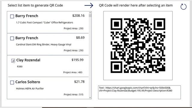 PowerApps QR Code Generator, using SharePoint list data смотреть онлайн