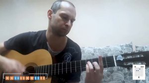 В руках автомат аккорды на  гитаре, кавер.