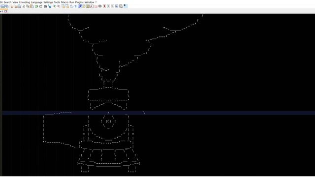 Ascii Train - Time-lapse смотреть онлайн