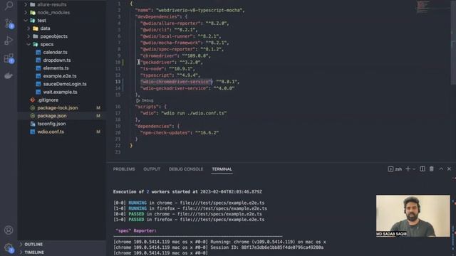 #17 | Run tests in different browser | WebdriverIO Mocha Framework смотреть онлайн