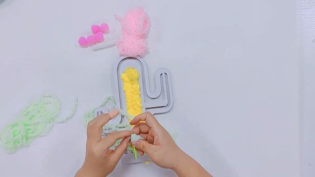 DIY Cactus Yarn Wrapping Craft Kit easy step by step tutorial смотреть онлайн