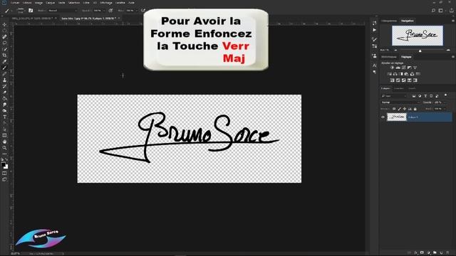 TUTORIEL PHOTOSHOP CC 2018...CREER UNE SIGNATURE смотреть онлайн