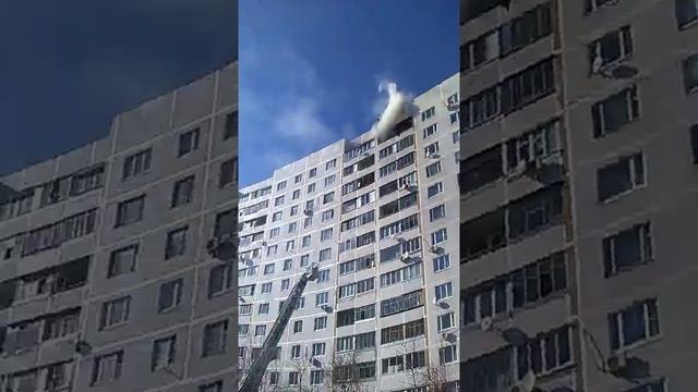 Пожар в городе Московском 2016 21.03 смотреть онлайн