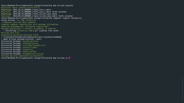 Up and running with Laravel Websockets: Fresh Laravel app (2/5) смотреть онлайн