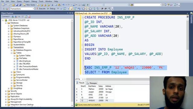 4 Working With Stored Procedures in SQL SERVER 2012 Part 3 смотреть онлайн