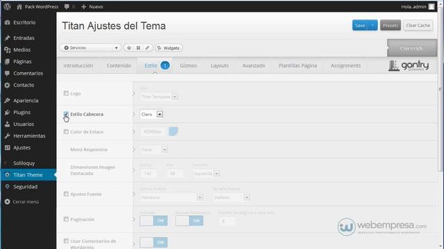 Packs Webempresa WordPress con framework Gantry: Overrides смотреть онлайн