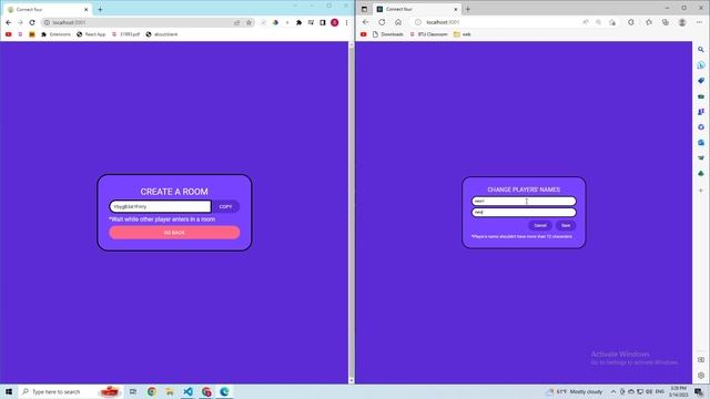 Connect four game - React, Node смотреть онлайн
