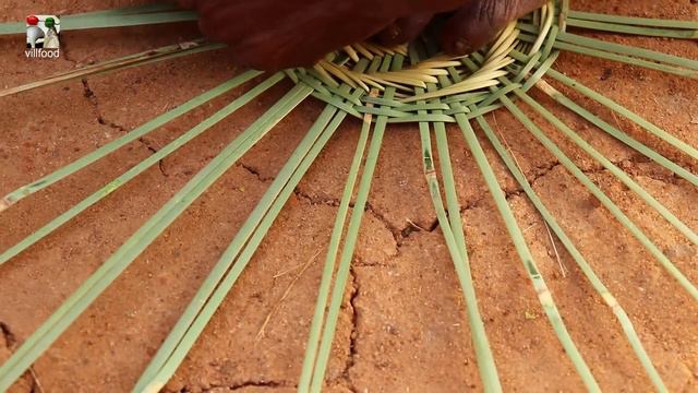 Primitive Making Bamboo Basket used for dry food Container смотреть онлайн