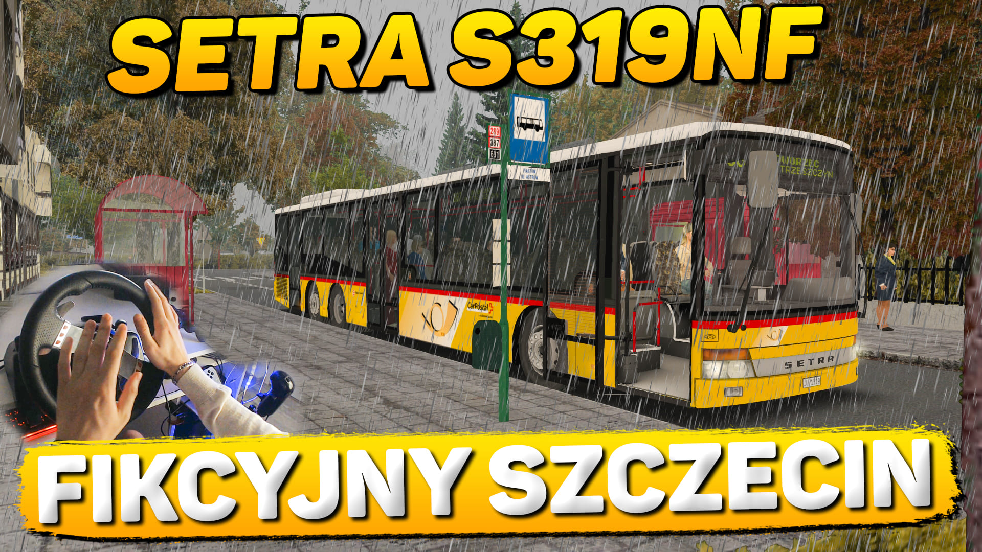 В ДОЖДИК ПО ЩЕЦИНУ НА SETRA S319NF (ADD-ON CITYBUS S31X) OMSI 2 #сезонконтентаRUTUBE смотреть онлайн