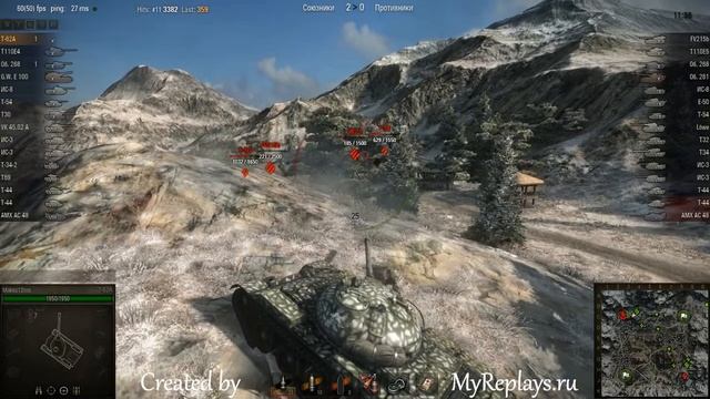 WOT: Korea - T-62А - 4 frags смотреть онлайн