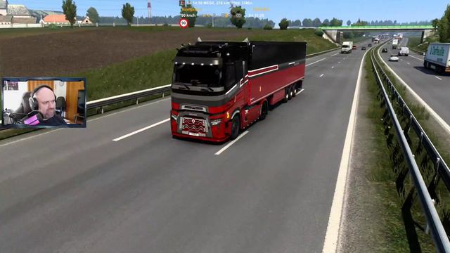 ETS2 1.48 - Paris Rebuild V3.3 (Grimes) to Lyon - Renault T - Promods 2.66 смотреть онлайн