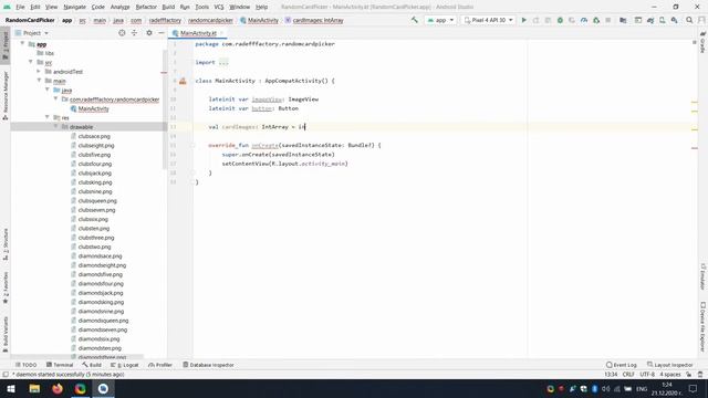 Develop Random Card Picker in Android Studio using Kotlin смотреть онлайн