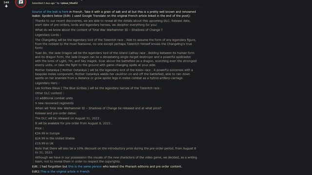 Shadows of Change| DLC Leaks & Information | Total War Warhammer 3 смотреть онлайн