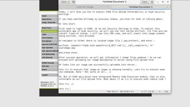 DVWA File Upload – High Security Kali linux смотреть онлайн