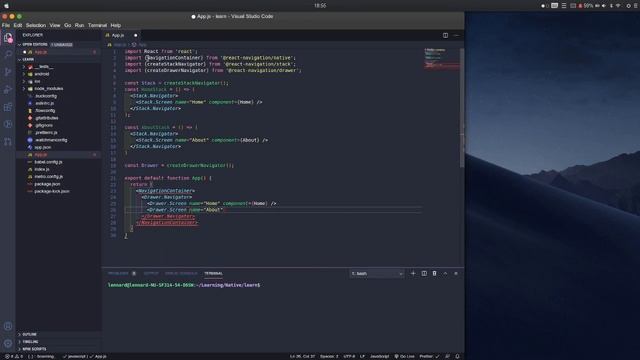 React Native Stack and Drawer Navigation V5 смотреть онлайн