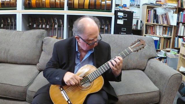 1903 Jose Lopez Beltran Classical Guitar Segovia Scales 1/2 speed смотреть онлайн