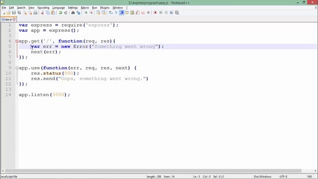 ExpressJS - Error Handling смотреть онлайн
