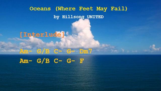 Oceans (Where Feet May Fail) | Hillsong United | Chords And Lyrics | Karaoke | Cover смотреть онлайн