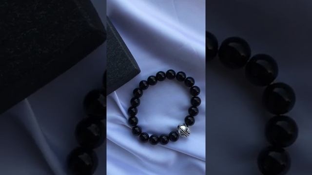 Мужской браслет из натурального камня агат смотреть онлайн