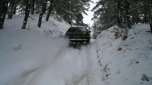 ауди 100 кватро и снег