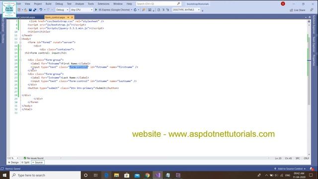 How to use bootstrap 4 form control input class in asp.net || vs 2019 #bootstrap 4 tutorials 26 смотреть онлайн