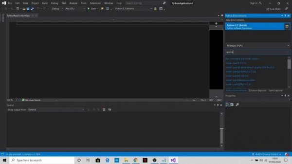 How TO Install OpenCV || NumPy || Packages - PYTHON in Visual Studio 2019 || (2020)